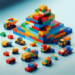 Colorful Lego Bricks for Building Mini-Structures