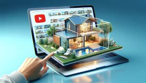 Modern 3D House & Apartment Model for Video Thumbnail