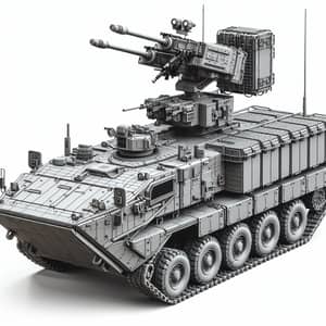 Infantry Fighting Vehicle with Half-Tracked Chassis and Turret