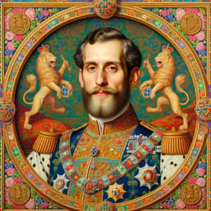 Royal Figure - Graceful and Colorful Portrait