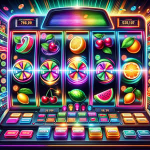 Colorful & Dynamic Slot Machine Image | Exciting Fruit Icons