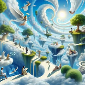 Surrealistic Concept of Heaven - Tranquil Art Vision