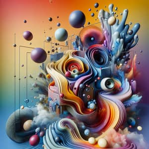 Abstract & Surrealistic Art Composition | Metaphysical Masterpiece