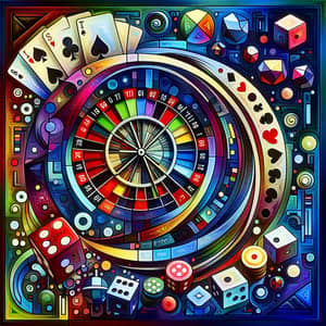 Abstract Betting & Gambling Art | Geometric Shapes & Colors