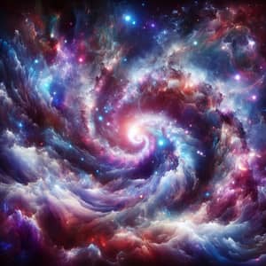 Ethereal Galaxy of Stars: Cosmic Abstract Display