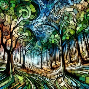 Abstract Forest - Surreal Dream-like Imagery