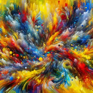 Vibrant Abstract Art | Energetic Colorful Scene
