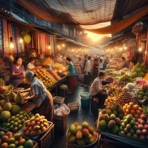 Vibrant Thai Market | Exotic Fruits, Local Vendors & Street Food