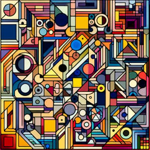 Abstract Geometric Shapes: A Vibrant Palette of Shapes and Colors