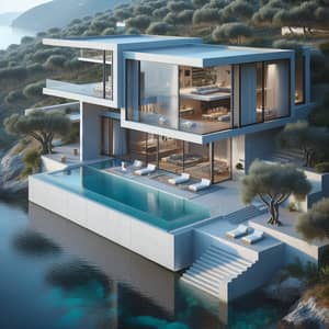 Modern Luxury Italian House on Cliff with Infinity Pool & Ocean Views