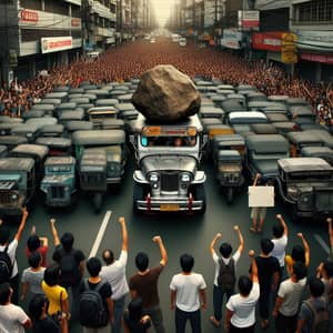 Jeepney Phaseout Protest: Traditional vs Modernized Jeeps