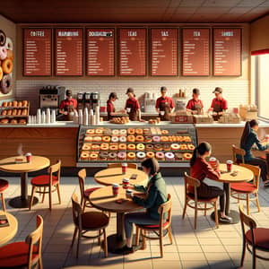 Canadian Coffee Shop Interior Scene | Tim Hortons