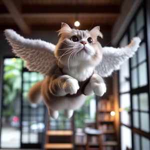Flying Cat: Experience Amazingly High Cat Flight