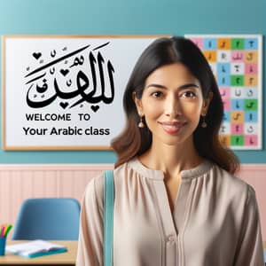 Vibrant Arabic Class with Female South Asian Teacher
