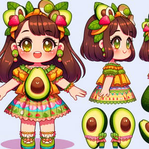 Avocado Girl Character in 'Buko Pandan' Outfit