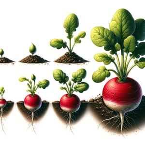 Radish Growth Cycle: From Seed to Harvest - Illustrated Guide