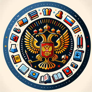 School of Equal Opportunities Logo with Russian Emblem