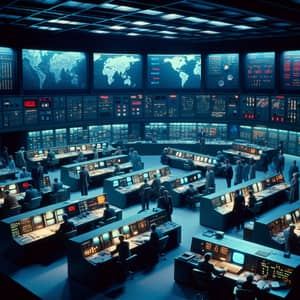 Vintage War Games 1983 Control Room | NORAD War Room