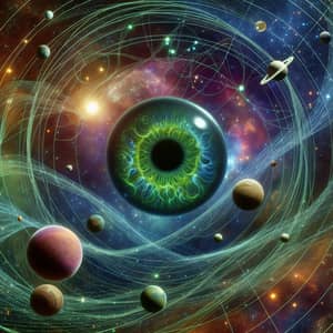 Mystical Green Eye - Cosmic Music Album Art
