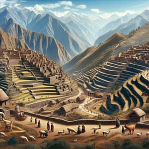 Ancient Inca Empire: Terraced Agriculture & Stone Structures