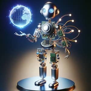 Humanoid Robotic Figure for Electronic Website