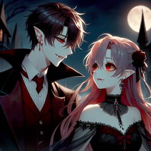 Vampire Boy & Girl in Love: Gothic Romance Tale