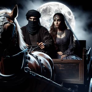 Medieval Escape: Middle Eastern Warrior & Hispanic Princess Flee Castle