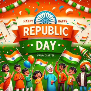 Celebrate Republic Day with Diverse Festivities | National Flag Background