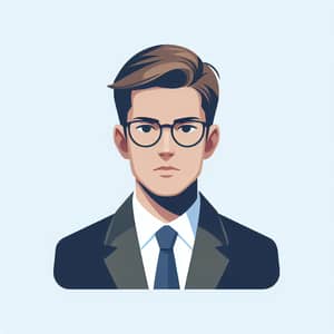 Professional Portrait for LinkedIn Profile | Caucasian Male, Glasses, Suit