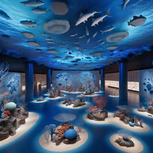 Oceanic Themed Exhibition Hall: Dive into an Underwater Adventure
