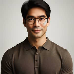 South Asian Male Mid-Thirties in Polo Shirt | Friendly Professional Portrait