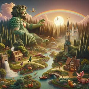 Gentle Giant's Adventures: Heartwarming Fairy Tale in a Mystical Kingdom