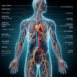 Detailed Arterial Circulation of the Human Body: Macro & Micro Circulation