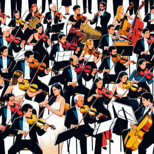 Diverse Symphonic Orchestra with Venezuelan and Colombian Musicians