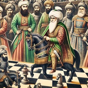 Middle-Eastern Medieval Leader: Historical Illustration & Impact | Website