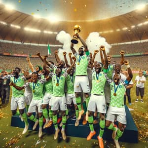 Nigerian Super Eagles Celebrate Victory in African Cup of Nations