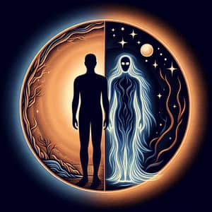 The Dual Nature Of Humanity Embracing Light And Darkness AI Art The Dual Nature Of Humanity Embracing Light And Darkness AI Art