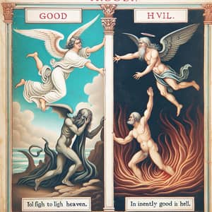 Divine Struggle of Good and Evil: Classic Depiction