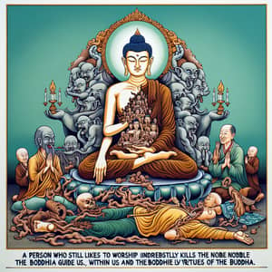 Bodhi Mind and Buddha Virtues: A Metaphoric Artistic Interpretation