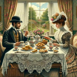 1890 English Tea Ceremony: Casual Conversation & Gossip