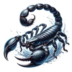 Realistic Scorpio Zodiac Sign Artwork