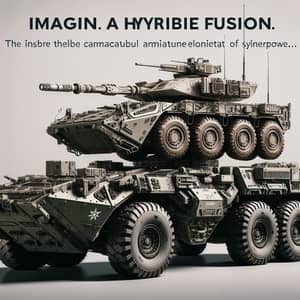 Hybrid Military Vehicle: BTR-82 and BTR-4 Fusion Design