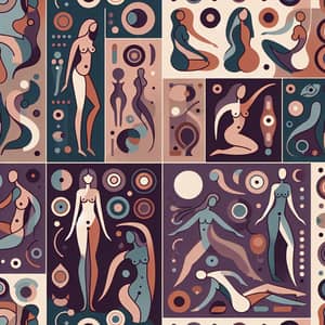 Diverse Human Body Shapes Wallpaper | Artistic Design