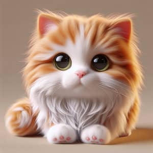 Photorealistic Orange and White Cat with Green Eyes | Cuteness Overflow