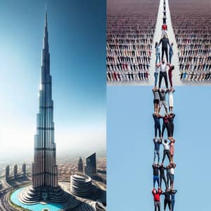 Tallest Building in the World & Human Tower Spectacle