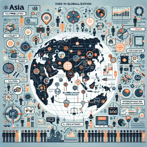 Asia: Key Player in Globalization | Infographic Poster