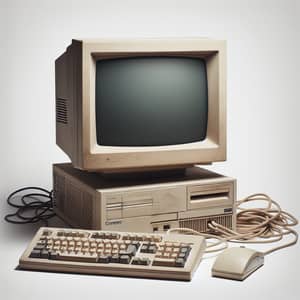 Vintage Computer - Retro PC System with CRT Monitor