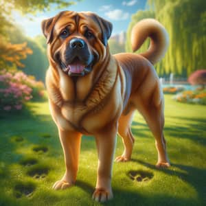 Friendly Canine with Lustrous Coat in Scenic Park | XYZ Pets