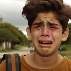 Young Hispanic Boy Crying - Free Stock Photo