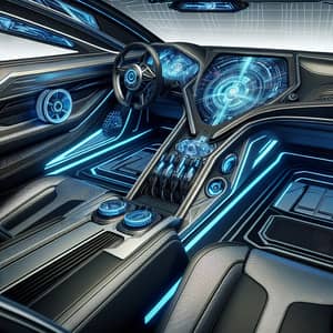 Futuristic Car Interior | Next-Gen Automotive Salon